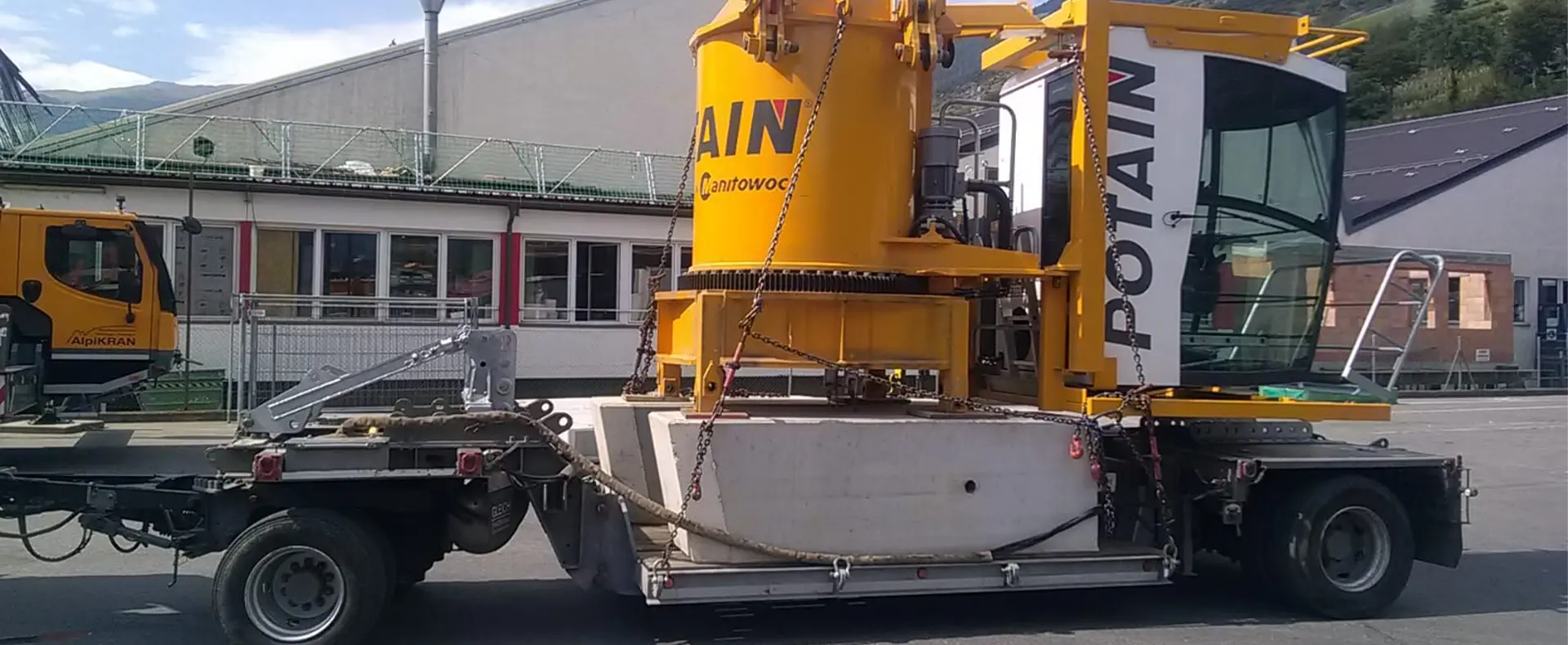 Ballasttransport/Baukran