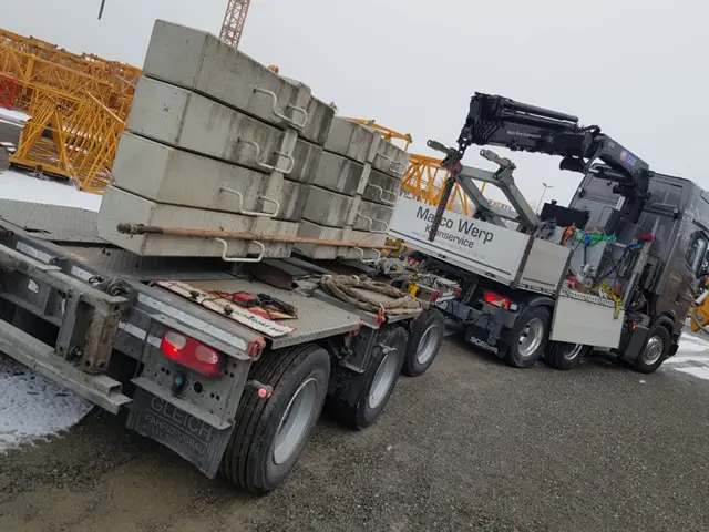 Ballasttransport/Baukran